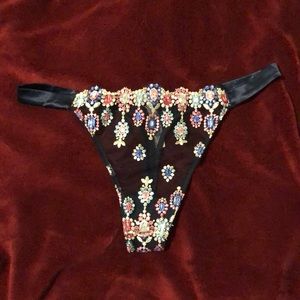 VICTORIA’S SECRET Bejeweled Embroidery Thong